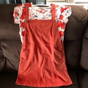 Apple, overall dress